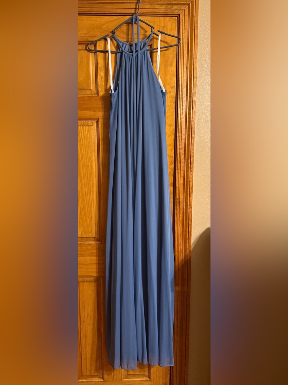 David’s Bridal maxi chiffon dress